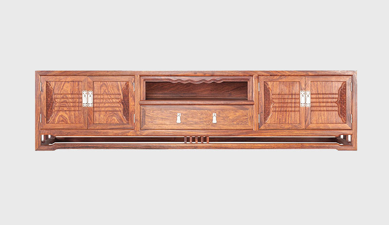 梧州刺猬紫檀电视柜低柜现代中式全实木电视柜客厅高低柜