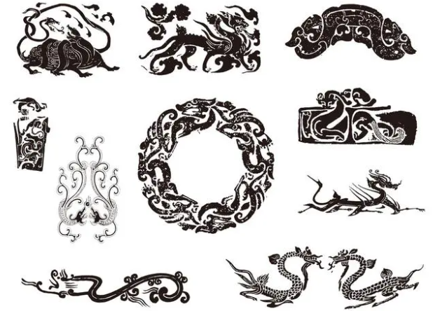 梧州龙纹和凤纹的中式图案